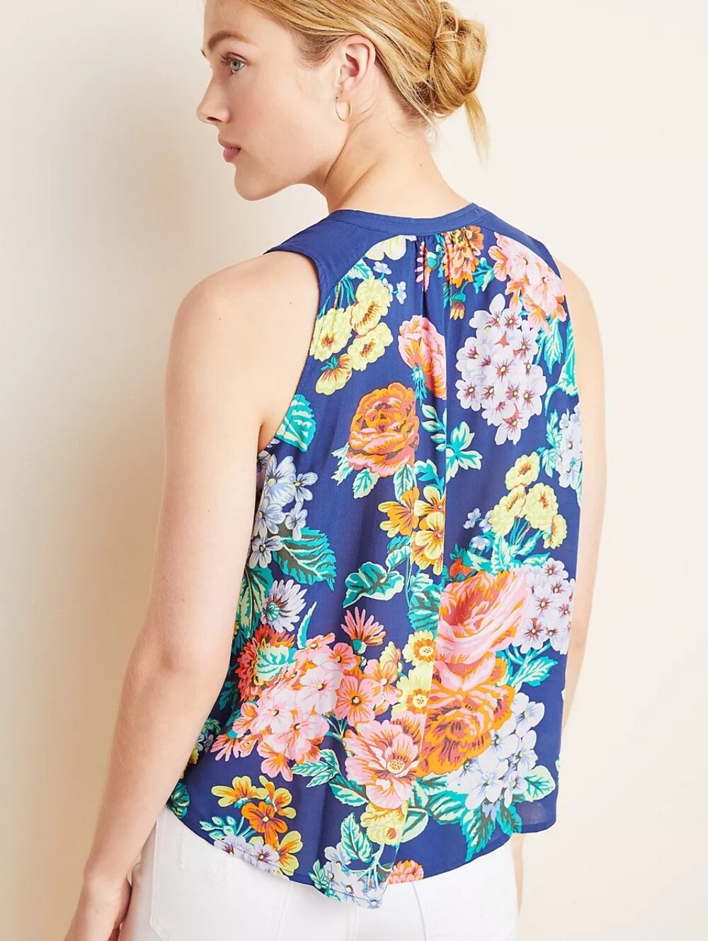 Anthropologie Maeve Melange Floral Top - Picture 8 of 10